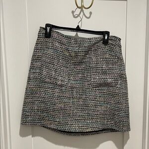 Chic Ann Taylor Multicolor Tweed Skirt